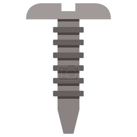 Illustration for Screw vector icon isolated on white background - Royalty Free Image