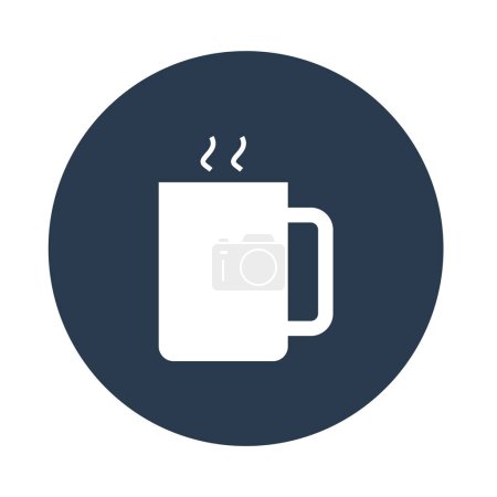 Téléchargez les illustrations : Tasse de café vectoriel illustration icône moderne - en licence libre de droit