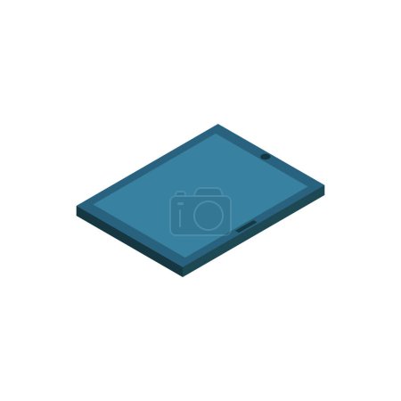 Illustration for Tablet computer isometric icon. - Royalty Free Image