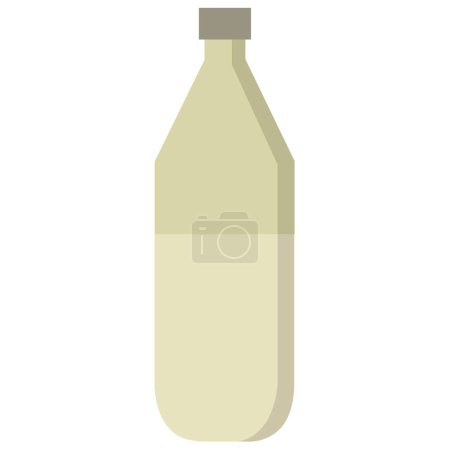 Illustration for Milk bottle icon, vector illustration - Royalty Free Image