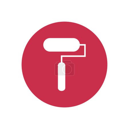 Illustration for Paint roller icon vector illustration - Royalty Free Image