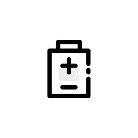 Illustration for Battery line icon vector illustration - Royalty Free Image