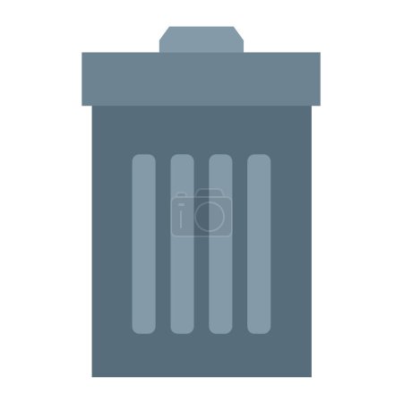 Illustration for Trash bin icon, garbage, dustbin icon isolated on white background. - Royalty Free Image
