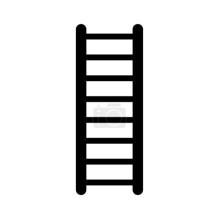 Illustration for Ladder vector thin line icon - Royalty Free Image
