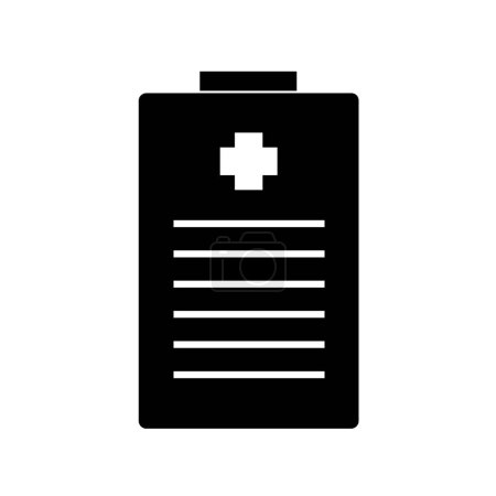 Illustration for Clipboard medical cross isolated icon - Royalty Free Image