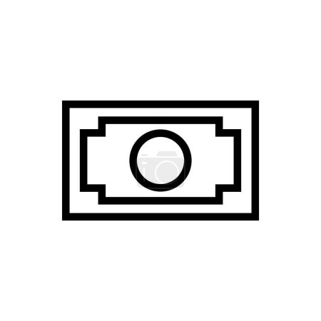Téléchargez les illustrations : Illustration simple d'icône plate de vecteur d'argent - en licence libre de droit