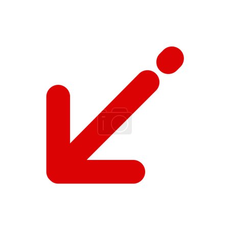 Ilustración de Flecha vector delgada línea icono - Imagen libre de derechos