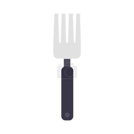 Illustration for Fork flat icon, vector illustration - Royalty Free Image