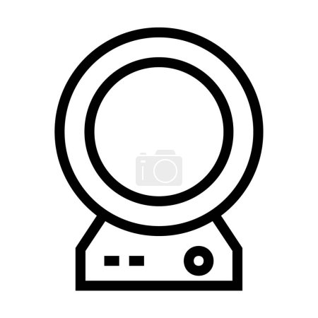Illustration for Web camera icon, vector illustration simple design - Royalty Free Image