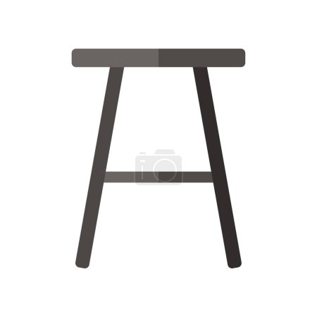 Illustration for Bar stool icon, vector illustration - Royalty Free Image