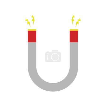 Illustration for Magnet icon isolated on white background - Royalty Free Image