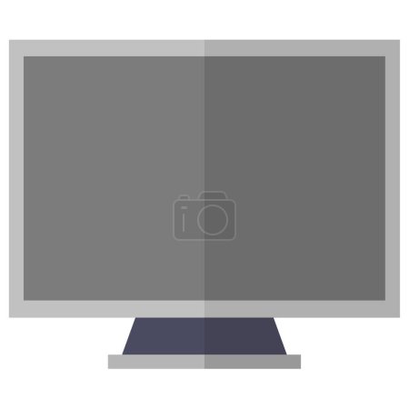 Photo for Computer monitor icon isolated on white background - Royalty Free Image