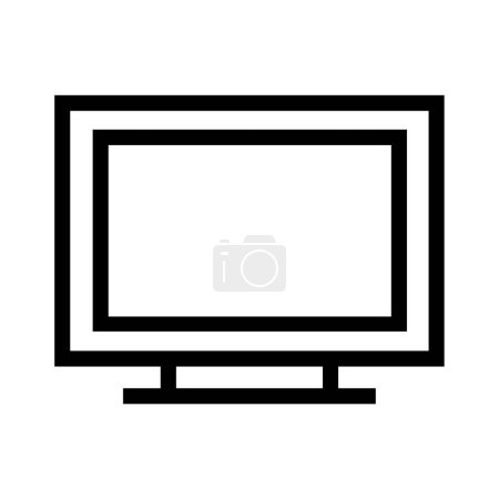 Illustration for Tv icon isolated on white background - Royalty Free Image