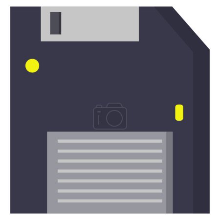Téléchargez les illustrations : Illustration vectorielle d'icône de disquette - en licence libre de droit