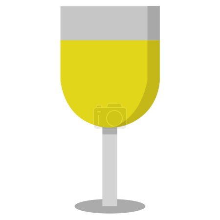 Téléchargez les illustrations : Icône en verre de champagne, illustration vectorielle - en licence libre de droit