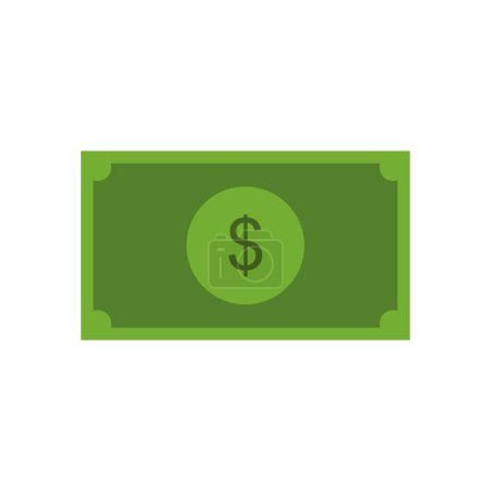 Illustration for Dollar bill vector illustration isolated on white background - Royalty Free Image