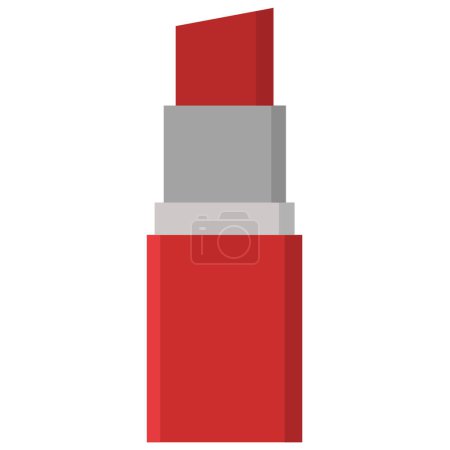 Illustration for Lipstick flat icon on white background, vector illustration - Royalty Free Image