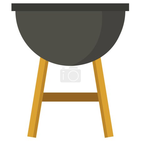 Téléchargez les illustrations : Icône de la casserole. Illustration vectorielle - en licence libre de droit