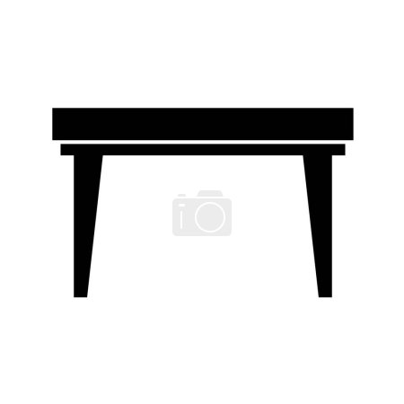 Illustration for Table vector illustration isolated on white background - Royalty Free Image