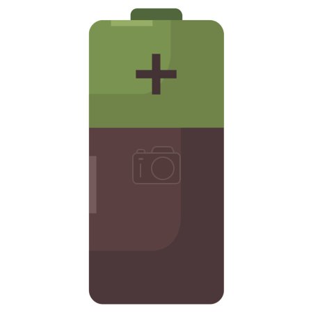 Ilustración de Icono de batería vector aislado sobre fondo blanco - Imagen libre de derechos