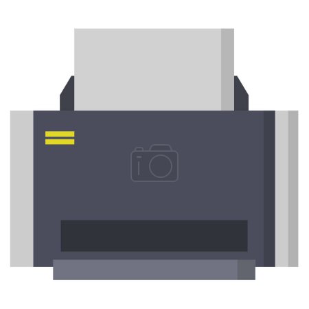 Illustration for Printer icon isolated on white background - Royalty Free Image