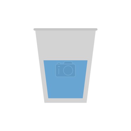Téléchargez les illustrations : Icône de boisson d'eau, illustration vectorielle - en licence libre de droit
