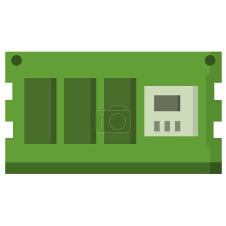 Ilustración de Vector de icono de memoria, vector de icono de RAM - Imagen libre de derechos