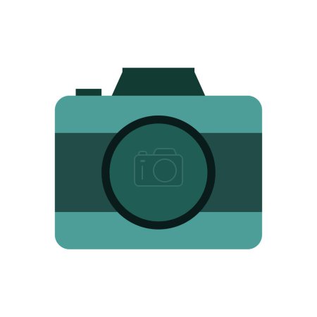 Téléchargez les illustrations : Illustration vectorielle icône caméra - en licence libre de droit