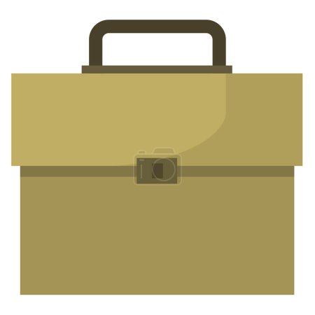 Illustration for Briefcase flat icon, flat style vector illustration - Royalty Free Image