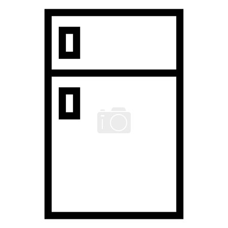 fridge vector thin line icon