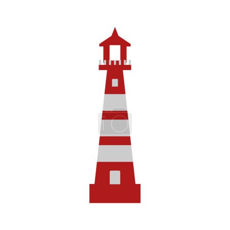 Illustration for Lighthouse icon vector illustration - Royalty Free Image