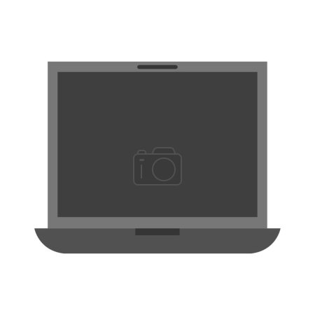 Ilustración de Ordenador portátil icono aislado sobre fondo blanco - Imagen libre de derechos