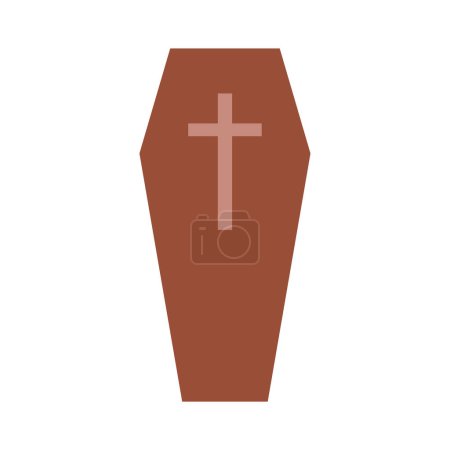 Illustration for Coffin icon vector icon - Royalty Free Image