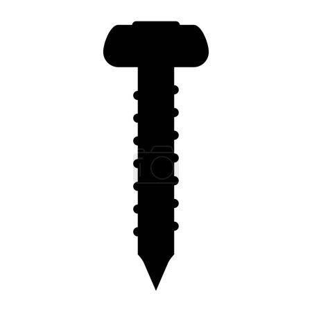 Illustration for Screw icon vector isolated on white background - Royalty Free Image