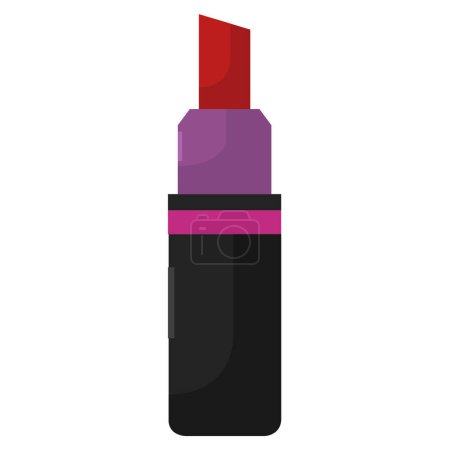 Illustration for Lipstick flat icon on white background, vector illustration - Royalty Free Image
