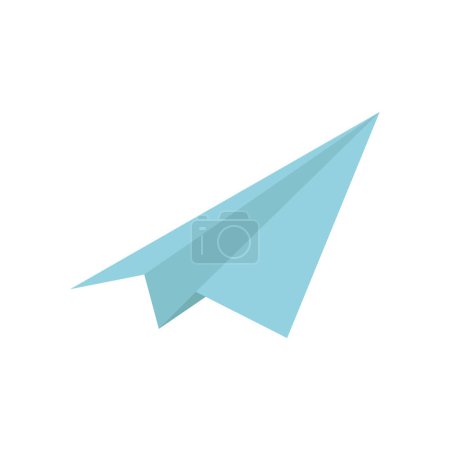 Ilustración de Papel avión vector bosquejo icono aislado en el fondo - Imagen libre de derechos