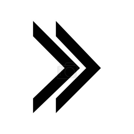 Ilustración de Icono de flecha vector ilustración fondo para su diseño web y aplicación móvil, concepto de logotipo de flecha - Imagen libre de derechos