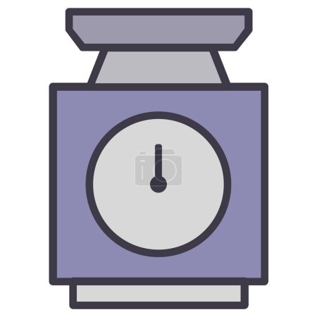Illustration for Kitchen scale icon on white background - Royalty Free Image