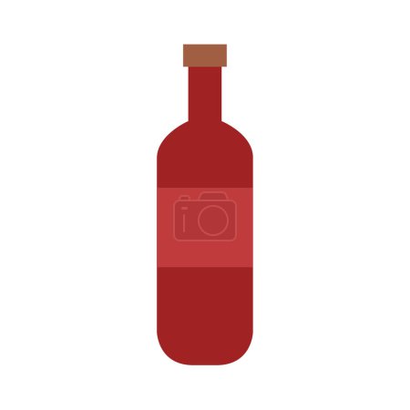 Ilustración de Icono del vino aislado sobre fondo blanco - Imagen libre de derechos