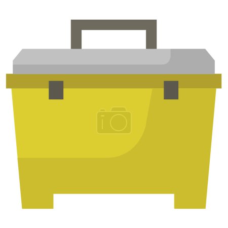 Ilustración de Reparar icono de caja de herramientas en fondo blanco - Imagen libre de derechos