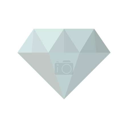 Ilustración de Icono de vector de diamante sobre fondo blanco - Imagen libre de derechos