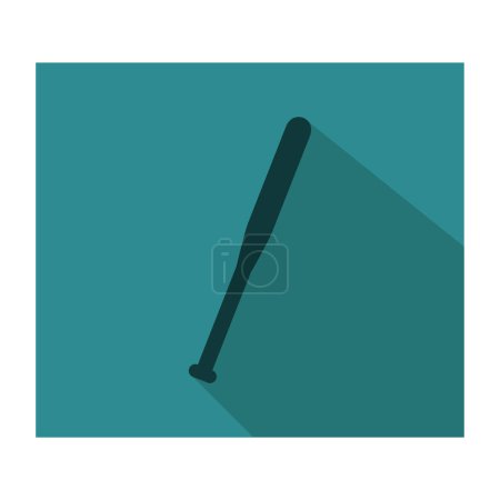 Illustration for Baseball bat vector flat icon - Royalty Free Image