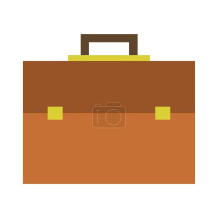 Illustration for Briefcase flat icon, flat style vector illustration - Royalty Free Image