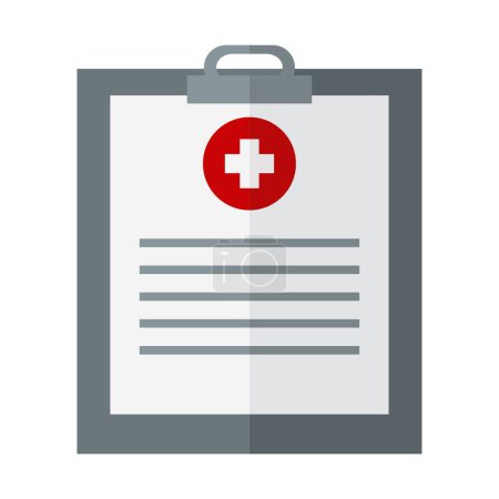 Illustration for Medical document icon, vector illustration simple design - Royalty Free Image