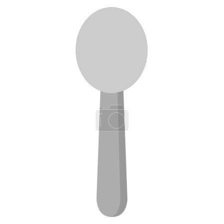 Illustration for Spoon vector icon isolated on white background - Royalty Free Image