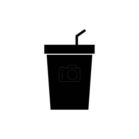 Téléchargez les illustrations : Icône boisson gazeuse, illustration vectorielle - en licence libre de droit