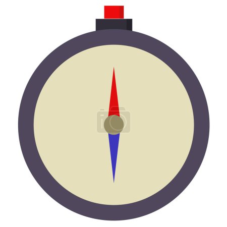 Ilustración de Icono de brújula ilustración vectorial aislada - Imagen libre de derechos