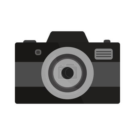 Téléchargez les illustrations : Illustration vectorielle icône de caméra design - en licence libre de droit