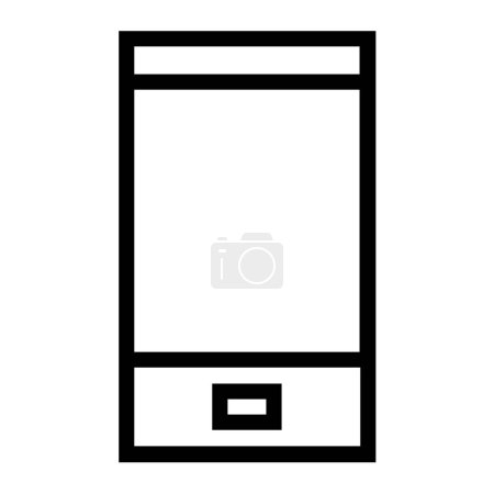 Illustration for Smartphone icon, modern mobile phone icon on white background - Royalty Free Image