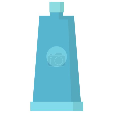 Téléchargez les illustrations : Tube de dentifrice Icône vectorielle - en licence libre de droit